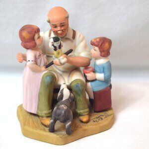 Vintage 1982 ICF Norman Rockwell The Toymaker Figurine Christmas Gift
